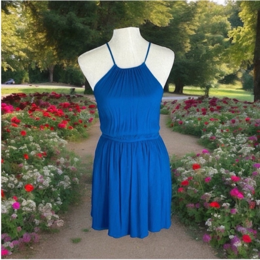 Forever 21 Blue Halter Dress